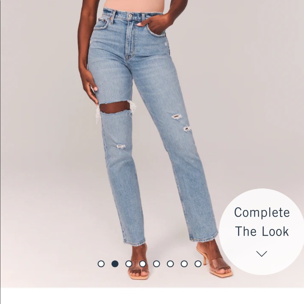 Abercrombie & Fitch ultra high rise 90s straight fit jeans